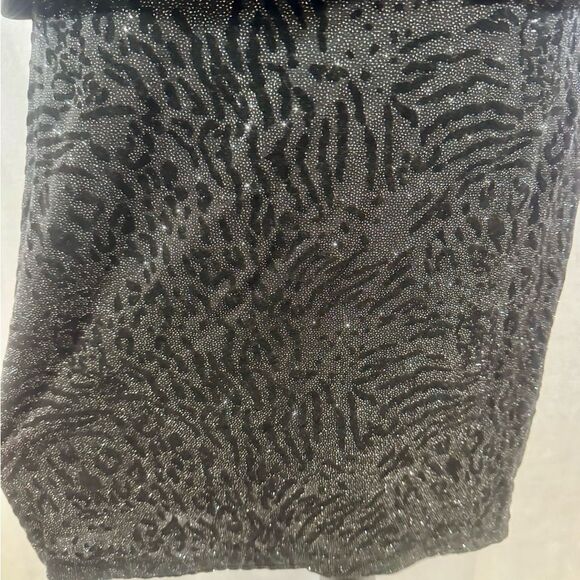 R&M Richards black sparkly blouson sheath dress size 12 - Picture 4 of 10